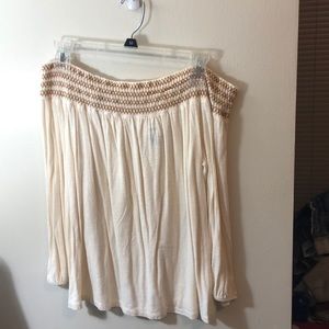 Off the shoulder blouse